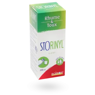 Storinyl sirop rhume et toux grasses ou sèches Boiron 200 ml Storinyl sirop rhume et toux grasses ou sèches Boiron 200 ml