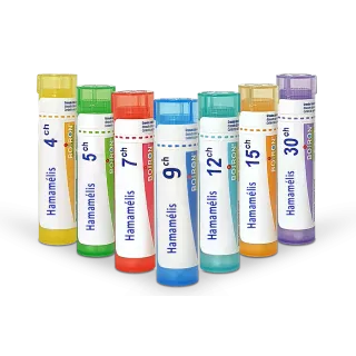 Hamamélis Boiron tubes granules et doses - 4 CH 5 CH 7 CH 9 CH 12 CH 15 CH 30 CH 