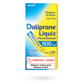 Doliprane Liquiz 500 mg paracétamol - 12 sachets