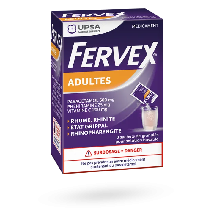 Fervex adulte en boite de 8 sachets