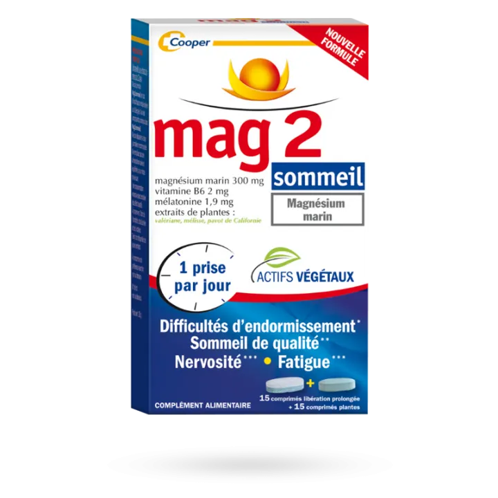 Mag 2 sommeil libération prolongée 30 comprimés - Nervosité