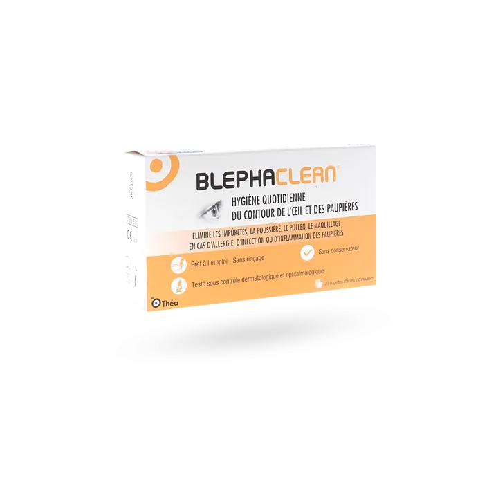 Blephaclean hygiène contour de l'oeil et paupières 20 lingettes stériles