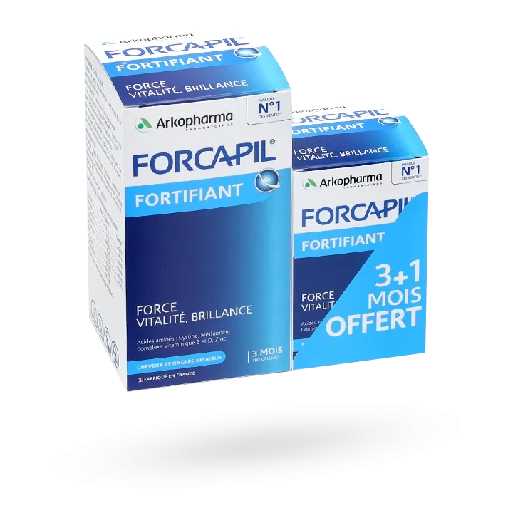 Forcapil cheveux et ongles formule fortifiante Arkopharma 180 + 60 gélules