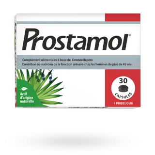 Prostamol prostate homme complément alimentaire 30 capsules molles