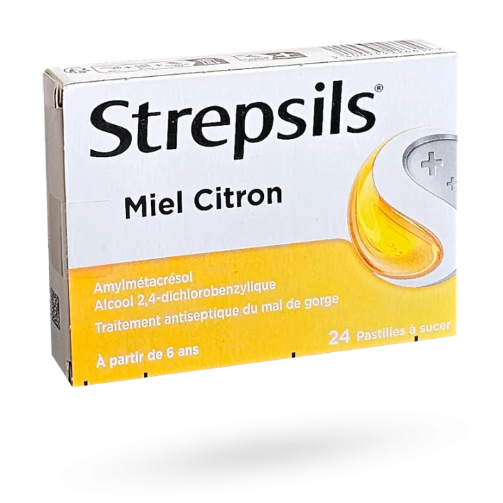 Strepsils miel citron maux de gorge 24 ou 36 pastilles à sucer
