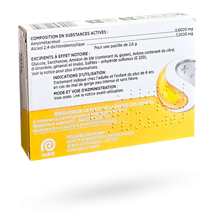 Strepsils miel citron maux de gorge 24 ou 36 pastilles à sucer