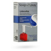 StrepsilSpray Lidocaïne collutoire maux de gorge - Spray 20 ml