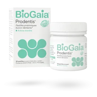 Biogaïa Prodentis pastilles probiotiques bucco-dentaires 30 pastilles menthe