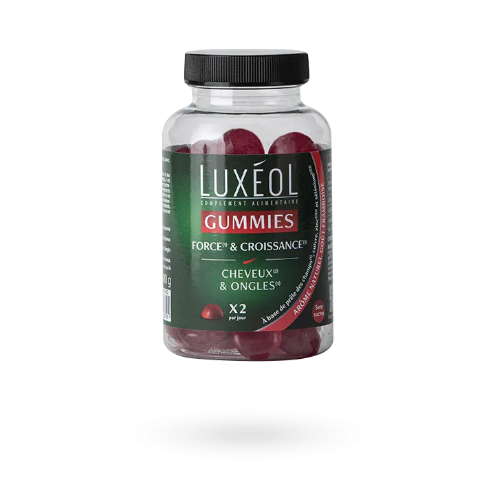 Luxéol gummies Force & Croissance 60 gummies framboise