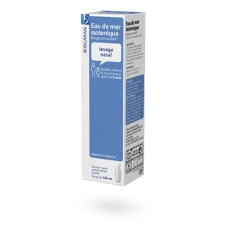 Eau de mer isotonique Biogaran lavage nasal 100 ml