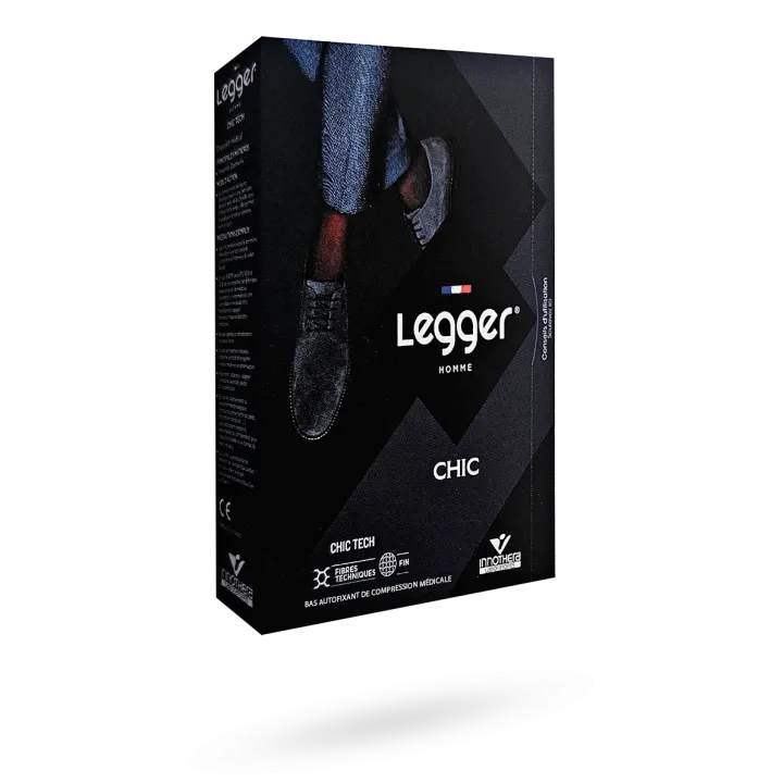 Legger Homme Chic Tech bas de contention autofixants Innothera Classe II