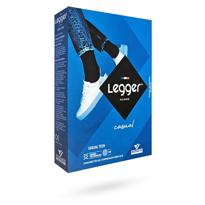 Legger Homme Casual Tech chaussettes de contention fines Innothera Classe II