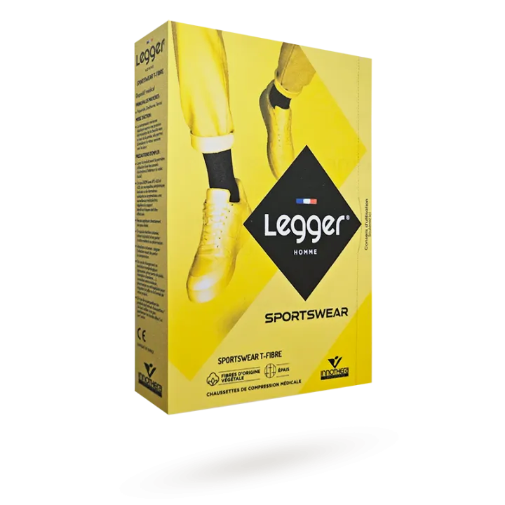 Legger Homme Sportswear T-Fibre chaussettes de contention épaisses Innothera Classe II