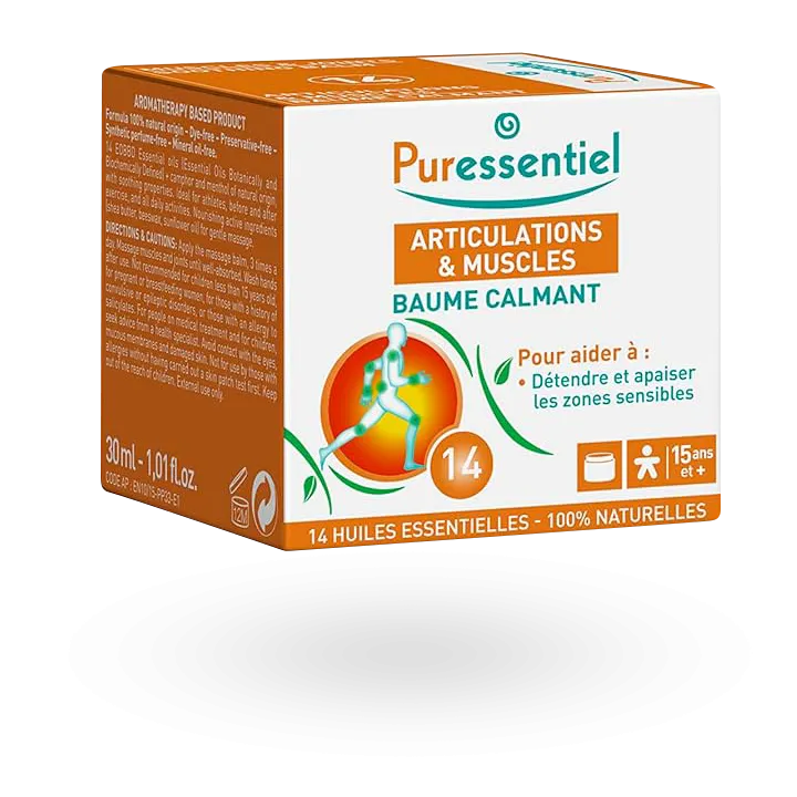 Puressentiel baume calmant articulations et muscles pot 30 ml