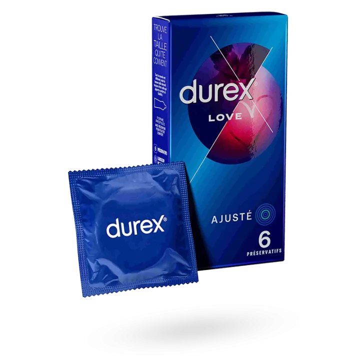 Durex Love préservatifs faciles à mettre 6 préservatifs lubrifiés