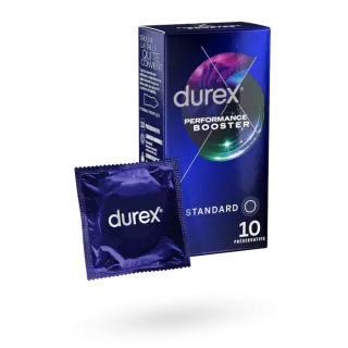 Durex Performance Booster préservatifs avec gel retardant 10 préservatifs
