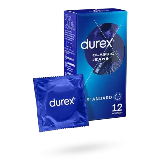 Durex Classic Jeans préservatifs lubrifiés confort et confiance 12 et 20 préservatifs