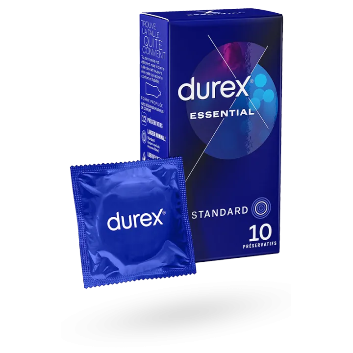 Durex Essential préservatifs standard 10 et 24 préservatifs épais lubrifiés