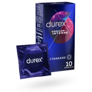 Durex Orgasm'Intense préservatifs avec gel stimulant vaginal 10 préservatifs