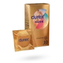 Durex Nude standard préservatifs sensation peau contre peau - 10 préservatifs