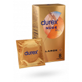 Durex Nude XL préservatifs larges sensations maximales - 8 préservatifs