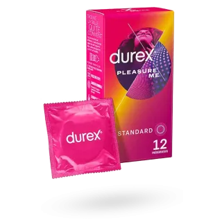 Durex Pleasure Me préservatifs perlés nervurés stimulants 12 préservatifs