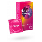 Durex Pleasure Me préservatifs perlés nervurés stimulants - 12 préservatifs
