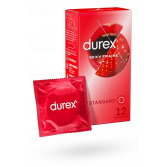 Durex Sexy Fraise préservatifs standards goût fraise - 12 préservatifs