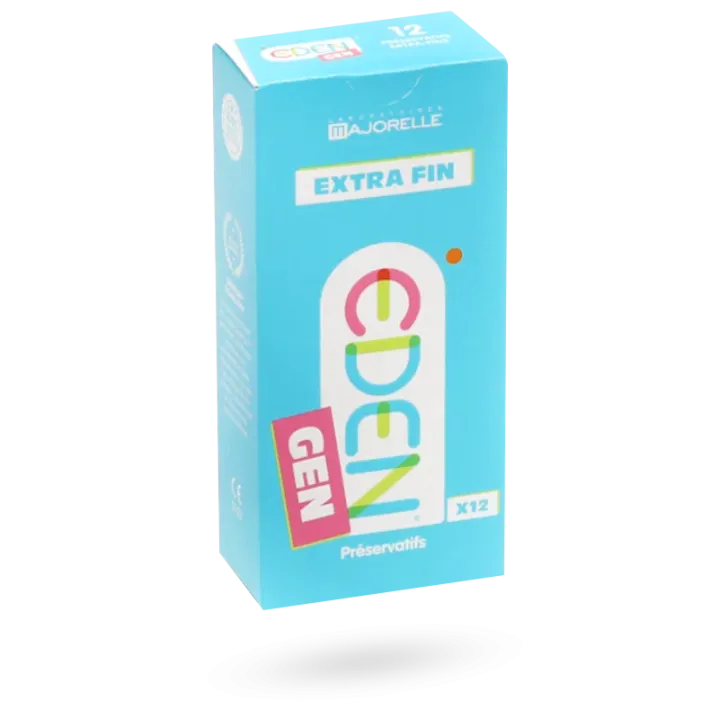 Eden Gen préservatifs extra fins 12 préservatifs