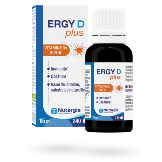 Ergy D Plus Nutergia flacon compte-goutte 15 ml