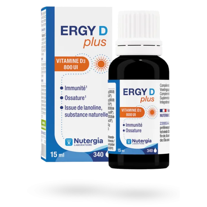 Ergy D Plus Nutergia flacon compte-goutte 15 ml