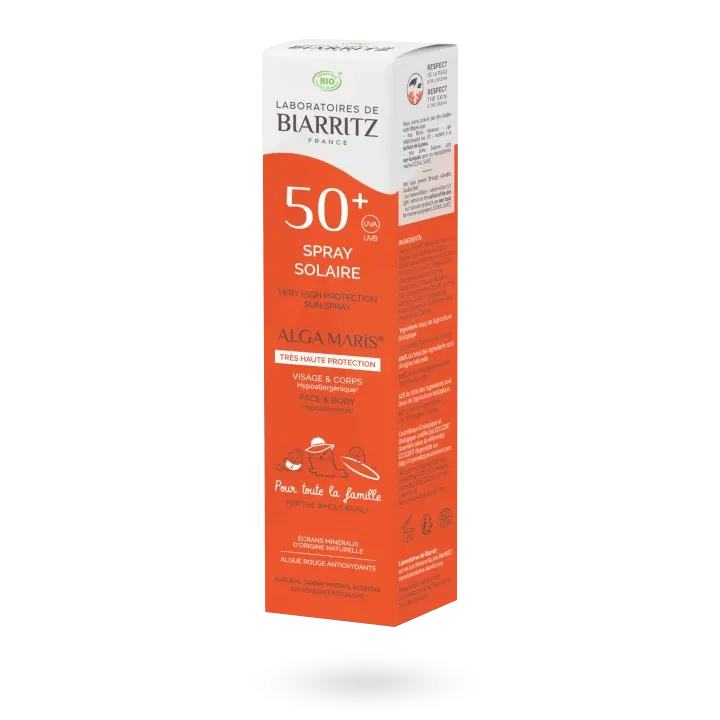 Spray solaire Alga Maris SPF 50+ BIO Biarritz 150 ml