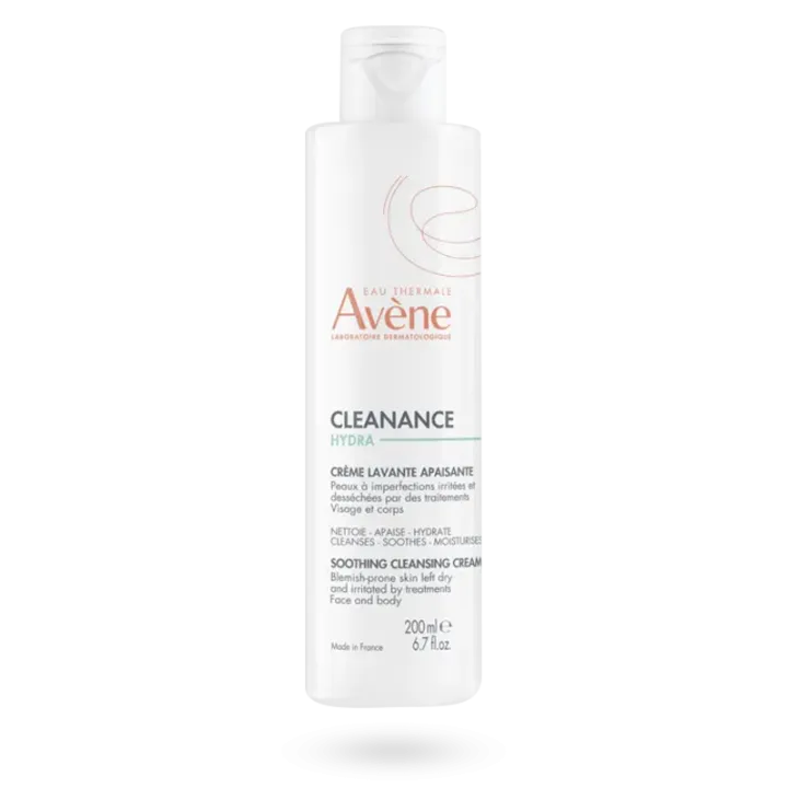 Avène Cleanance HYDRA crème lavante apaisante visage & corps 200 et 400 ml