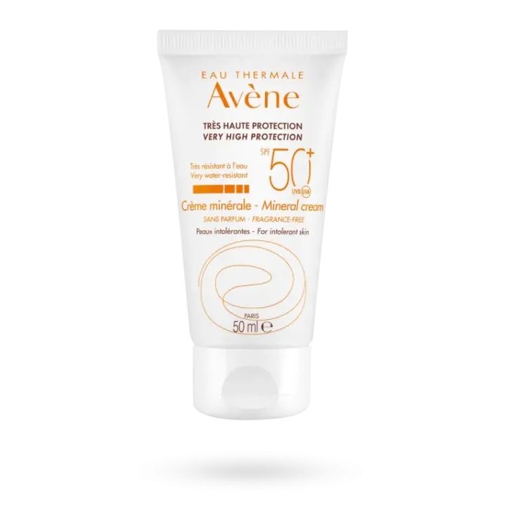Crème minérale solaire SPF 50+ Avène sans parfum 50 ml