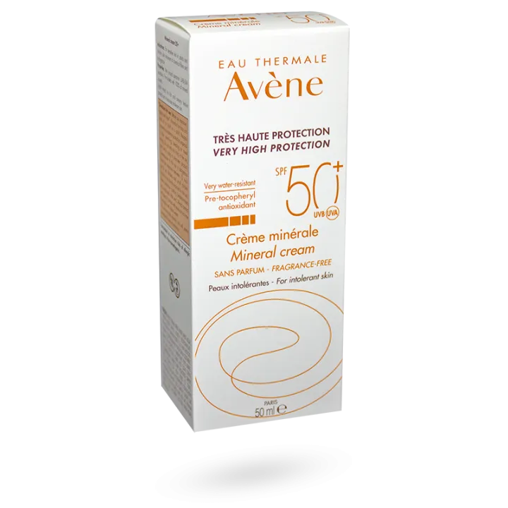 Crème minérale solaire SPF 50+ Avène sans parfum 50 ml