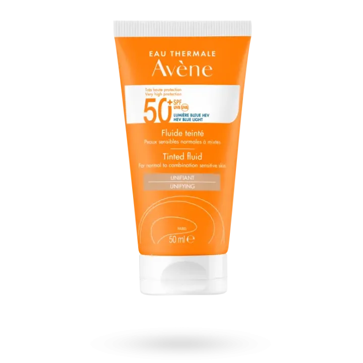 Fluide teinté solaire Avène SPF 50+ tube 50 ml