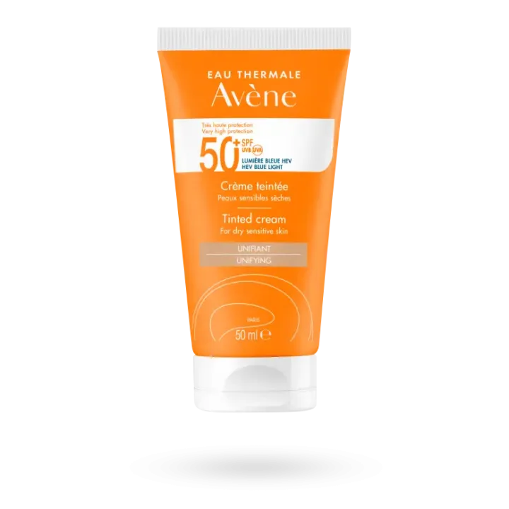 Crème teintée solaire Avène SPF 50+ tube 50 ml