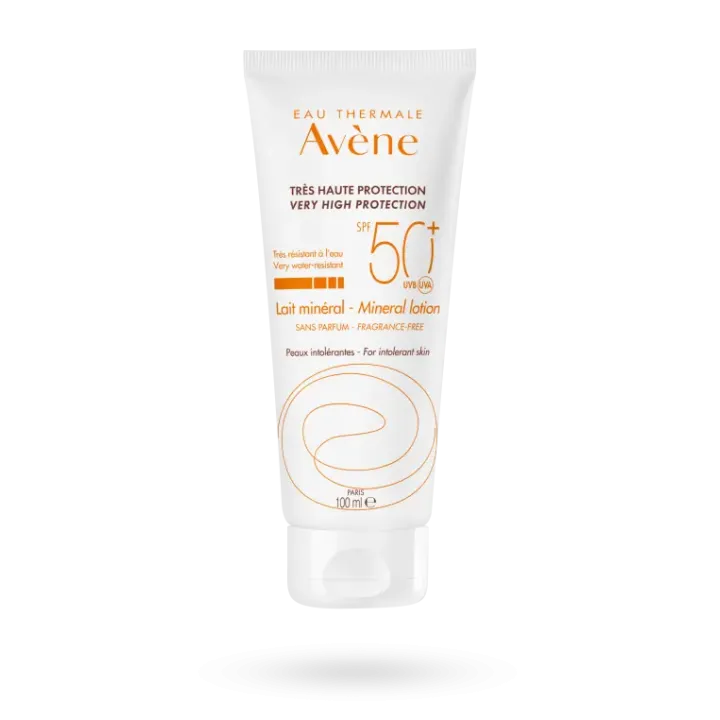 Lait minéral solaire SPF 50+ Avène sans parfum 100 ml