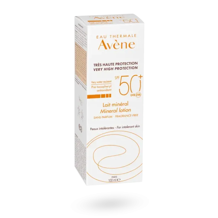 Lait minéral solaire SPF 50+ Avène sans parfum 100 ml