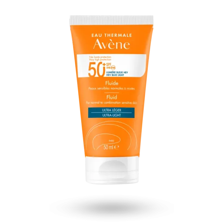 Fluide solaire Avène très haute protection SPF 50+ - Tube 50 ml