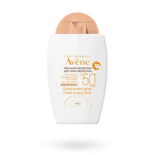 Fluide minéral solaire teinté doré SPF 50+ Avène 40 ml