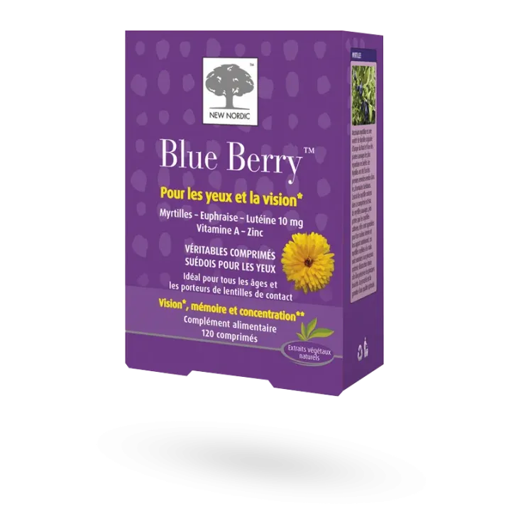 New Nordic Blue berry yeux et vision 120 comprimés