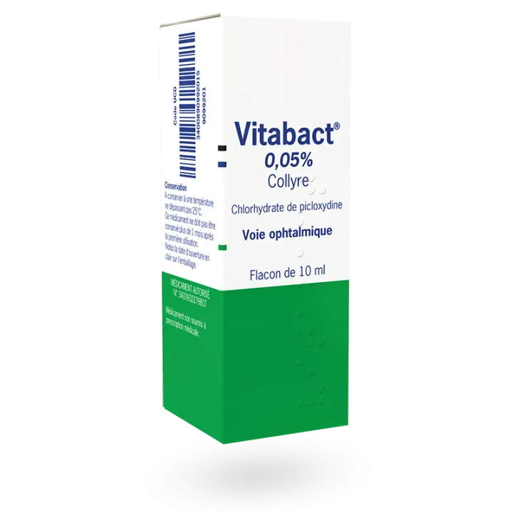 Vitabact collyre 0,05 % Chlorhydrate de picloxydine 10 ml