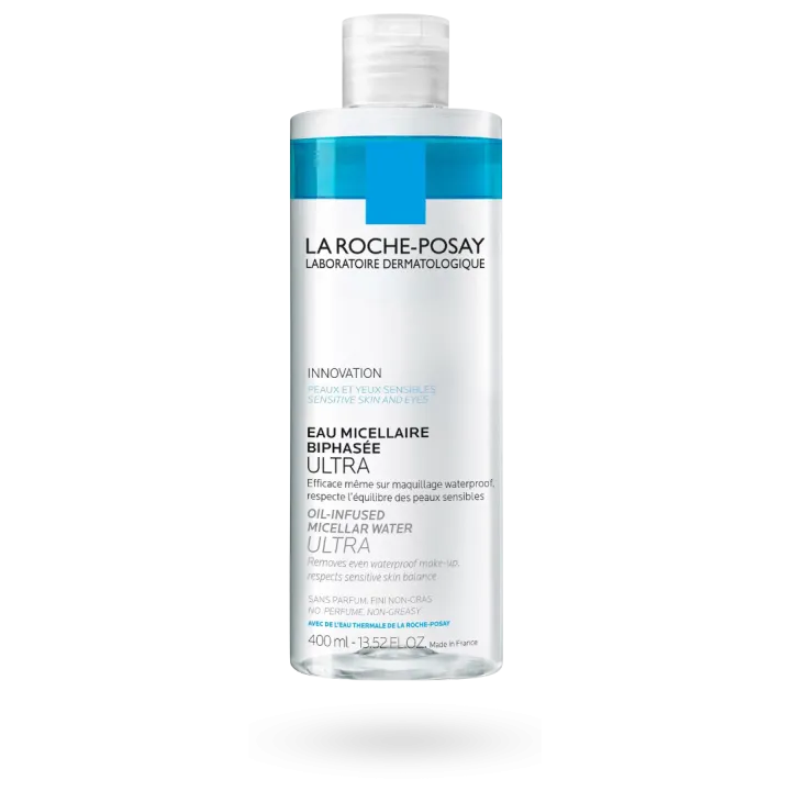 Eau Micellaire Biphasée ULTRA nettoyante visage La Roche Posay 400 ml