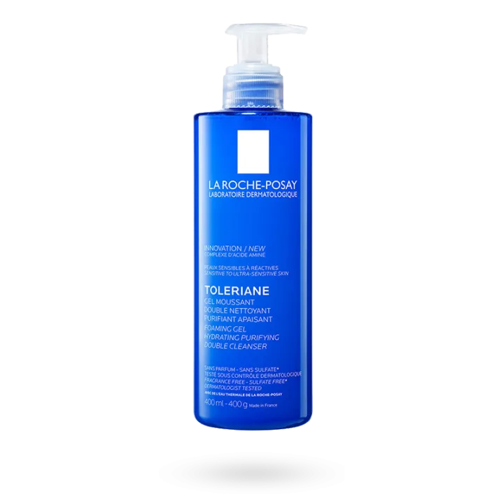 Toleriane Gel Moussant double nettoyant purifiant apaisant La Roche Posay 400 ml