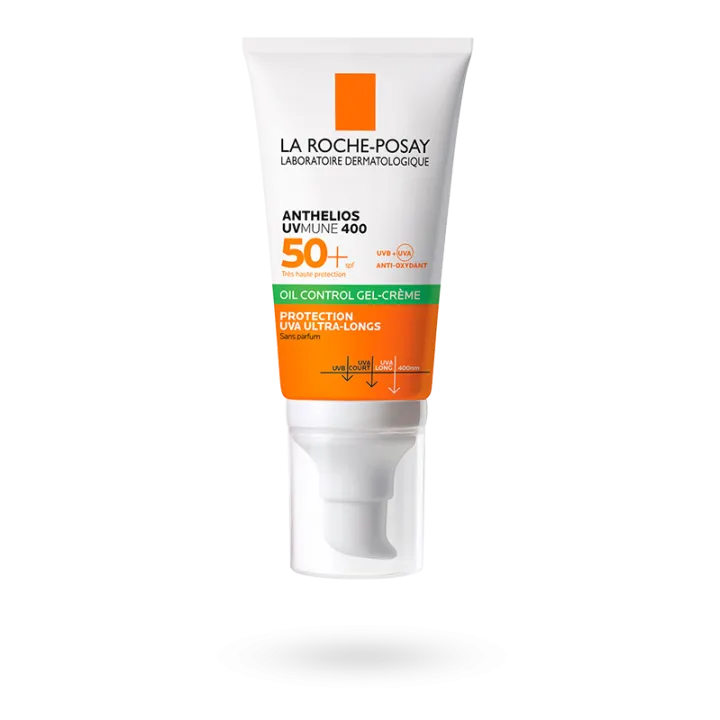 Anthelios UVMUNE 400 Oil Control gel-crème sans parfum SPF 50+ La Roche Posay 50 ml