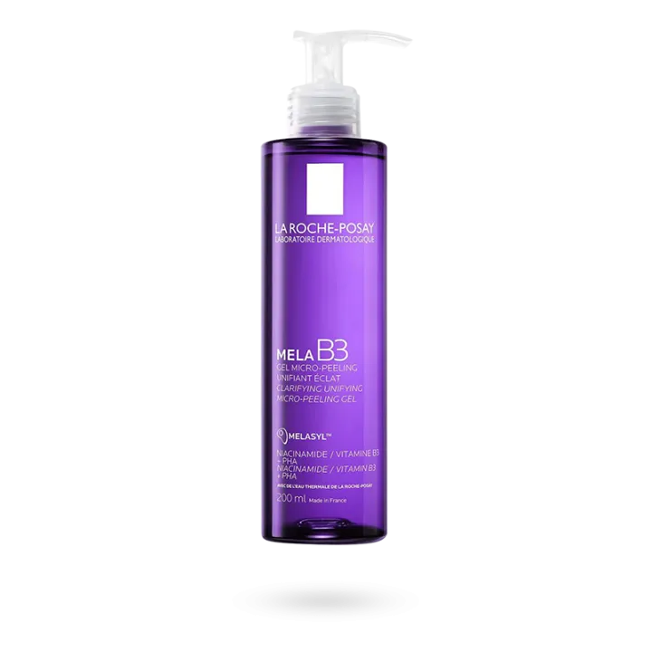 Mela B3 Gel Micro-Peeling unifiant visage La Roche Posay 200 ml