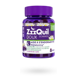 ZzzQuil Sommeil doux (faible dose de mélatonine) 30 gummies