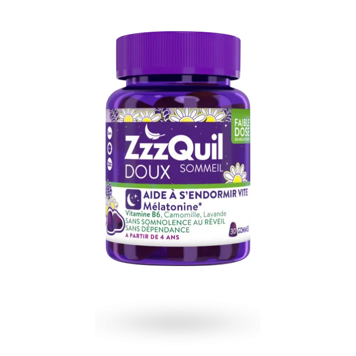 ZzzQuil Sommeil doux (faible dose de mélatonine) 30 gummies