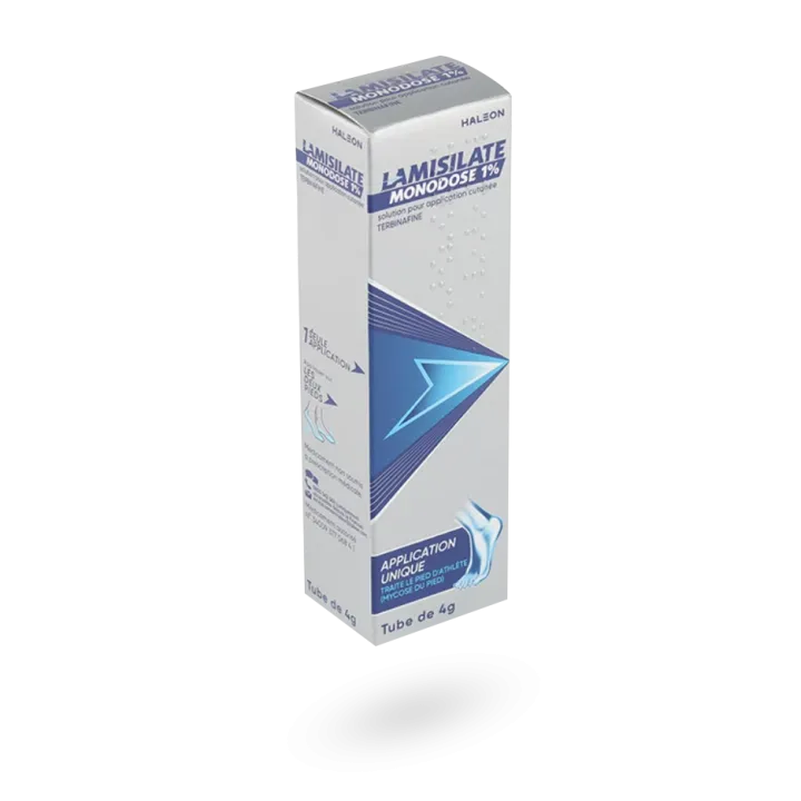Lamisilate monodose 1% pied d'athlète (mycose du pied) 4 g